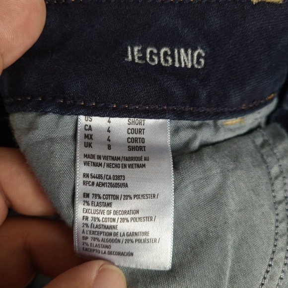 American Eagle Outfitters Jeans Womens Size 4 Blue Jegging 28x26.5 Super Stretch - Picture 8 of 14